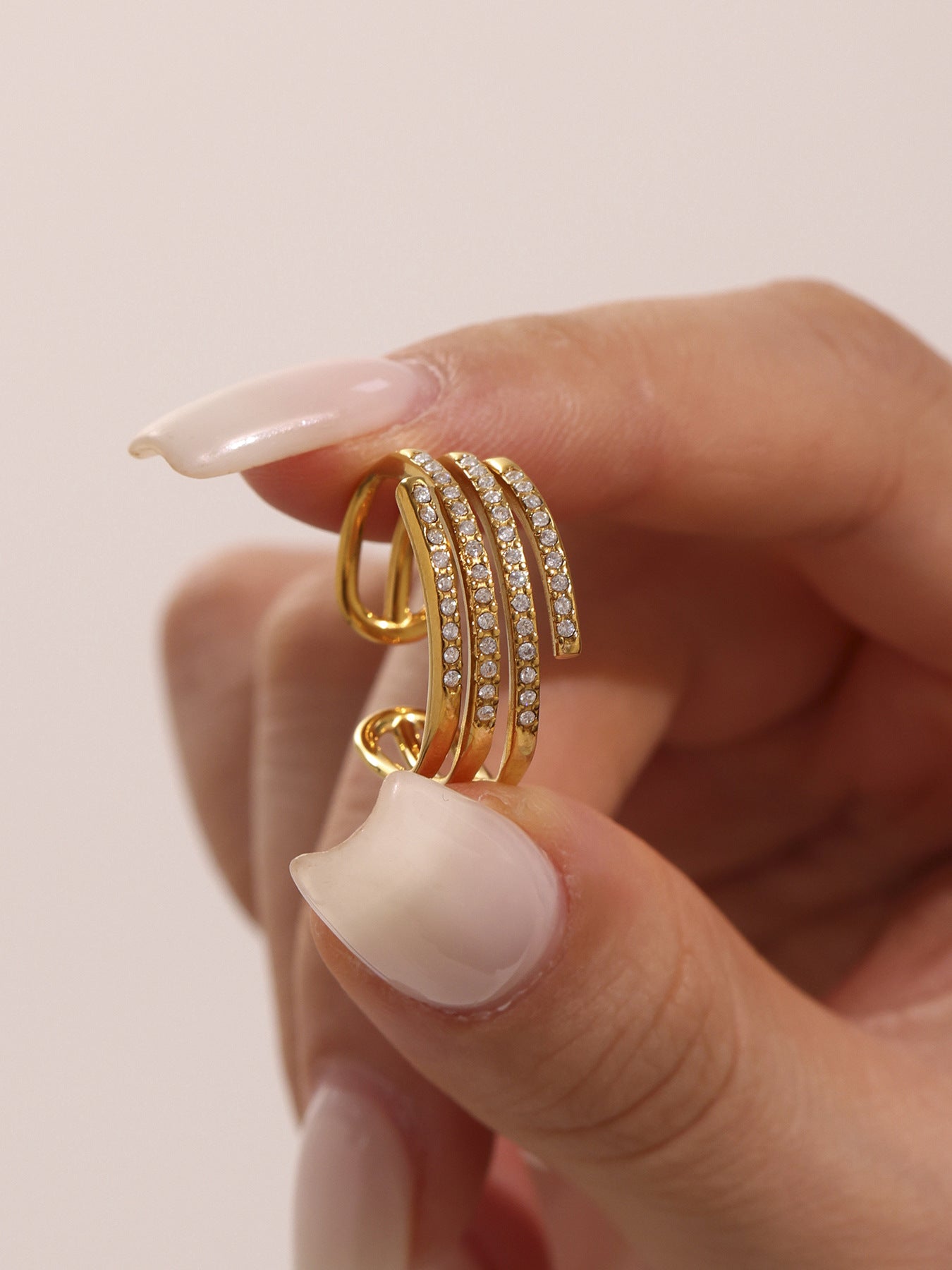 Planderful Everyday Genie Elegant Stainless Zircon Ring 7