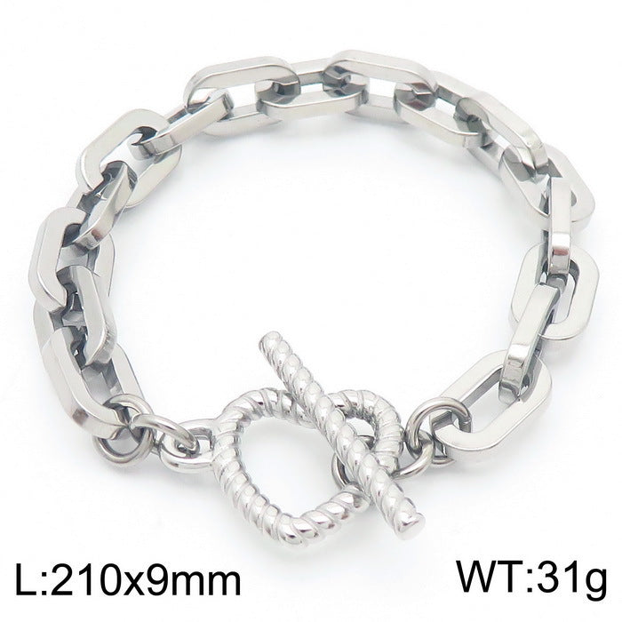 Planderful Titanium Steel Durable Skull Bracelet For Men