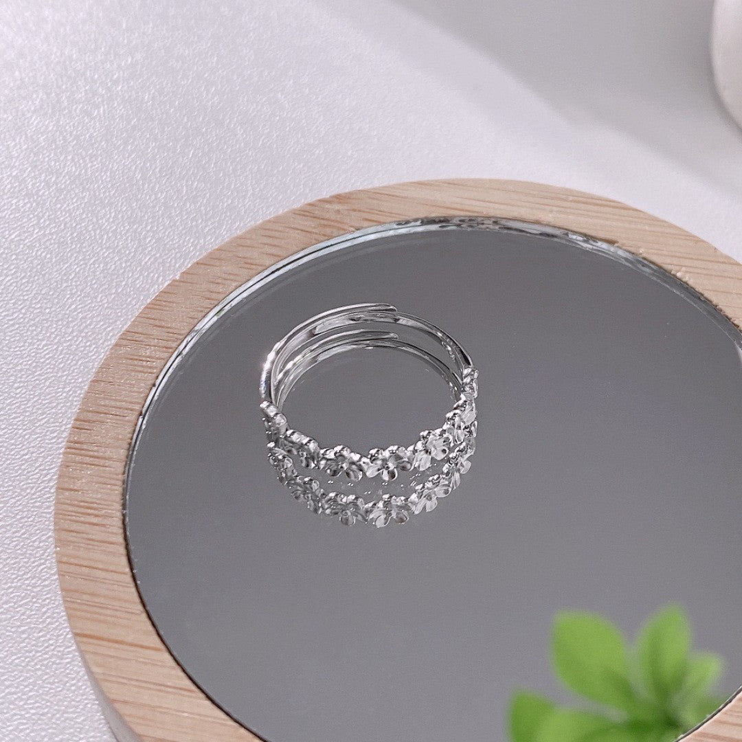 Camellia 925 Sterling Silver Ring