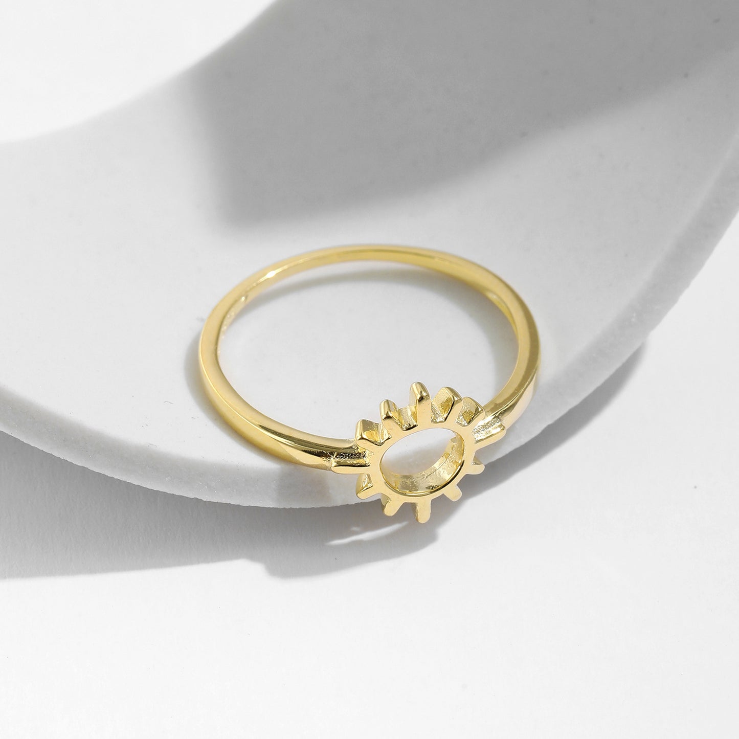 Planderful Everyday Genie Sun Ring – Elegant Sterling Silver Design
