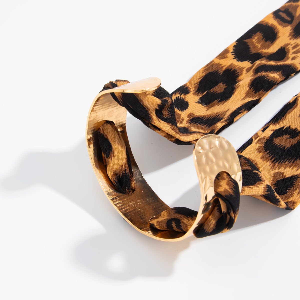 Planderful Silk Scarf Opening Bracelet Vintage Retro Gold Tone For Women Starfish Flower Engraved