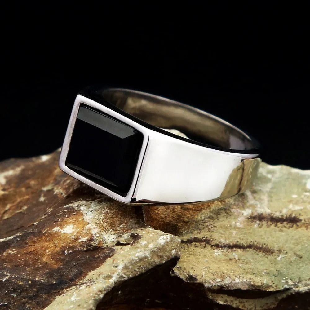 Minimalist Viking Stainless Steel Men's Ring