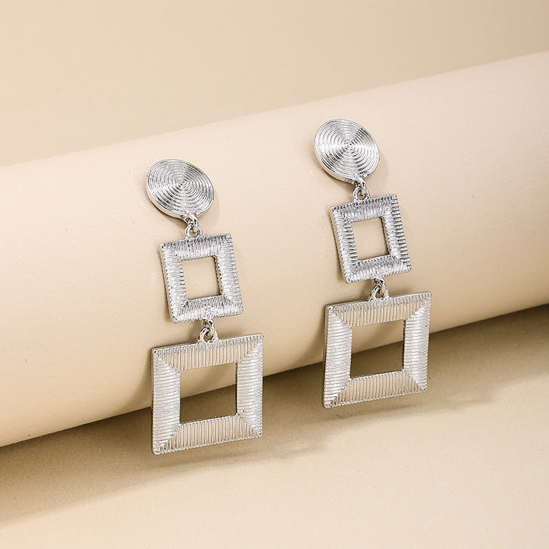 Geometric Love Texture Earrings in Vienna Verve Collection