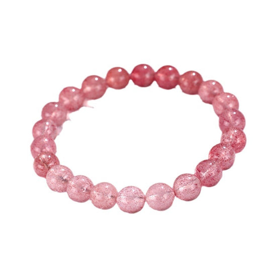Gradient Red Strawberry Quartz Bracelet