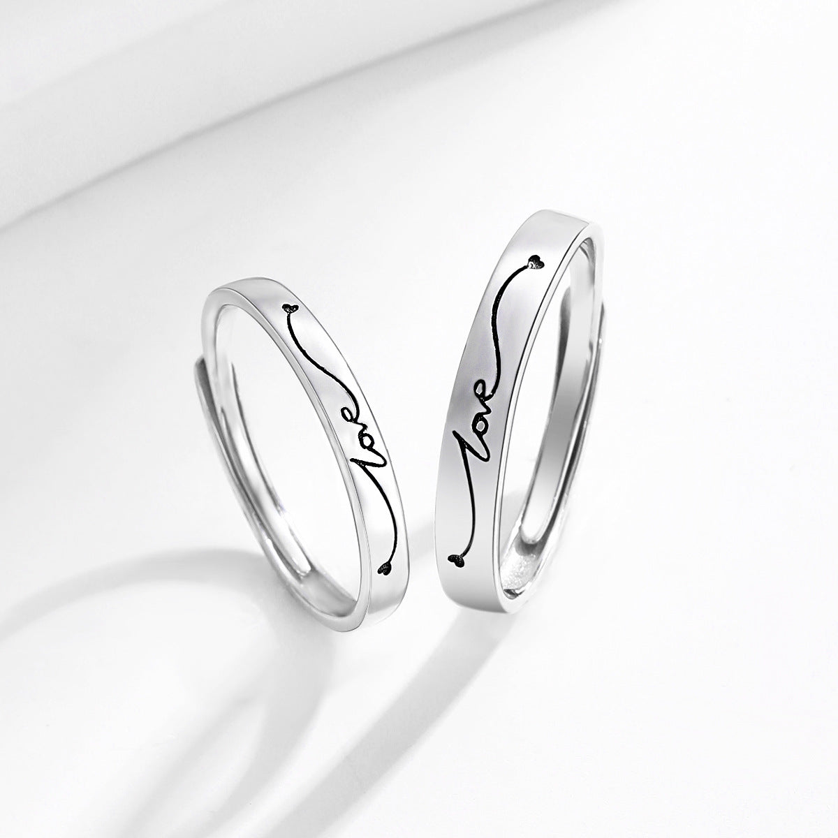 Vintage Pair S925 Sterling Silver Women's Ring