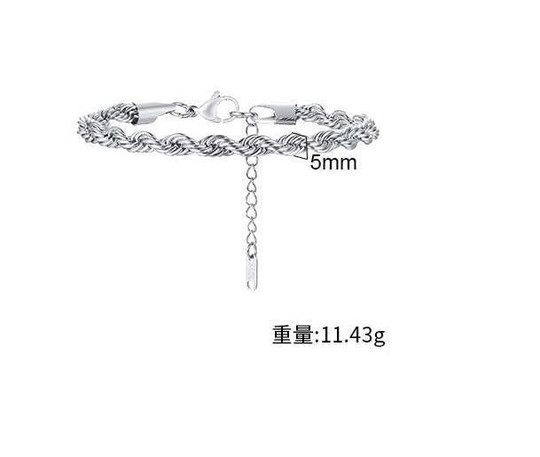 Braided Stainless Steel Bracelet