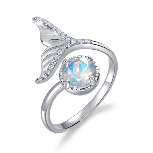 Planderful Everyday Genie Fishtail Silver Ring – Elegant Light Luxury Design