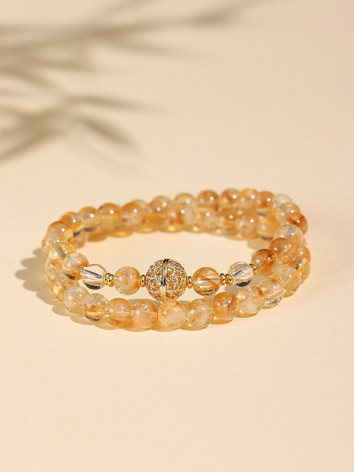 Planderful Fortune's Favor Bracelet – Elegant Natural Yellow Crystal Design