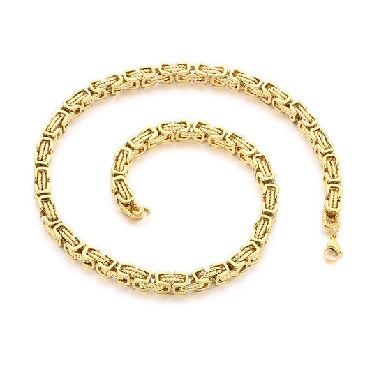 Planderful Mens Stainless Steel Hip Hop Chain Necklace