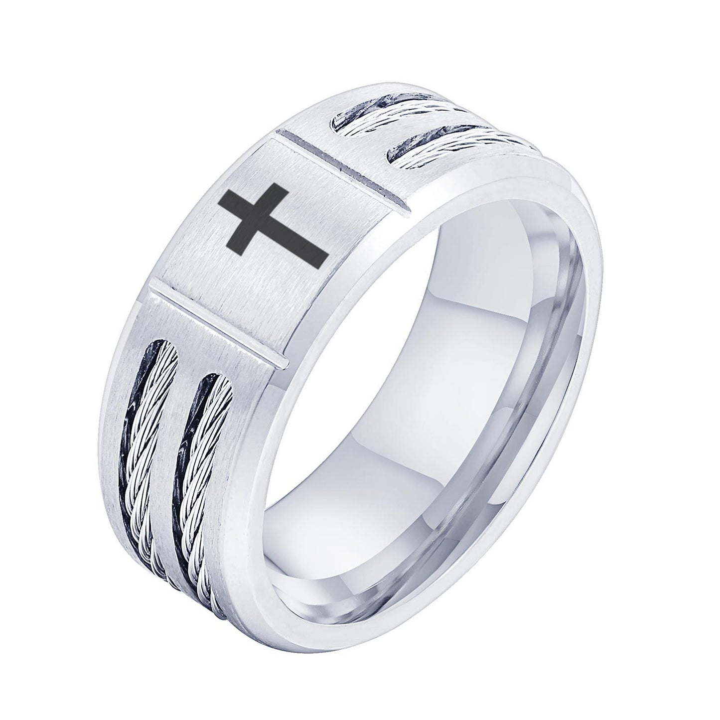 9mm Stainless Steel Ring For Men Everyday Genie Jewelry