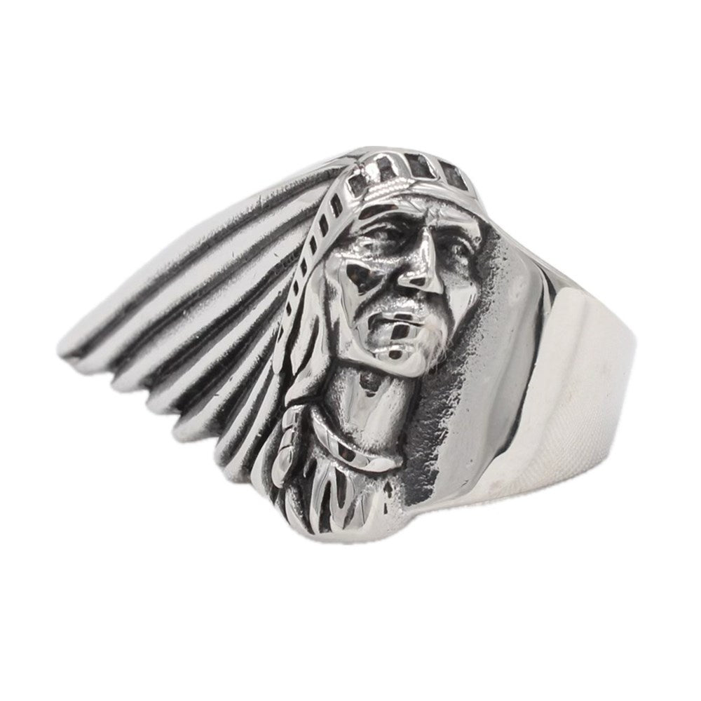 Planderful Everyday Genie – European and American Personalized Retro Indian Men's Titanium Steel Ring