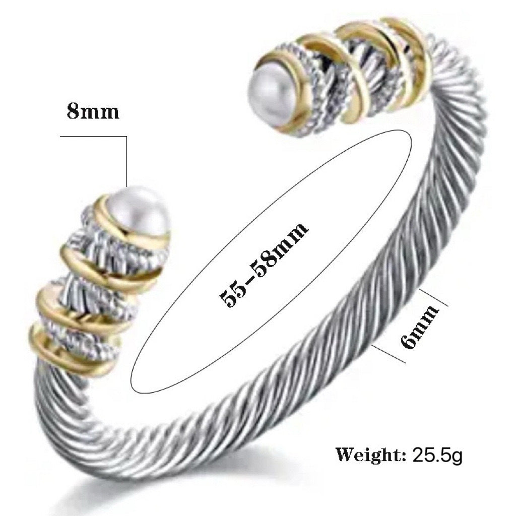 Stainless Steel Cable Wire Rope Bracelet Unisex Durable Premium Fashion Jewelry Planderful Everyday Genie