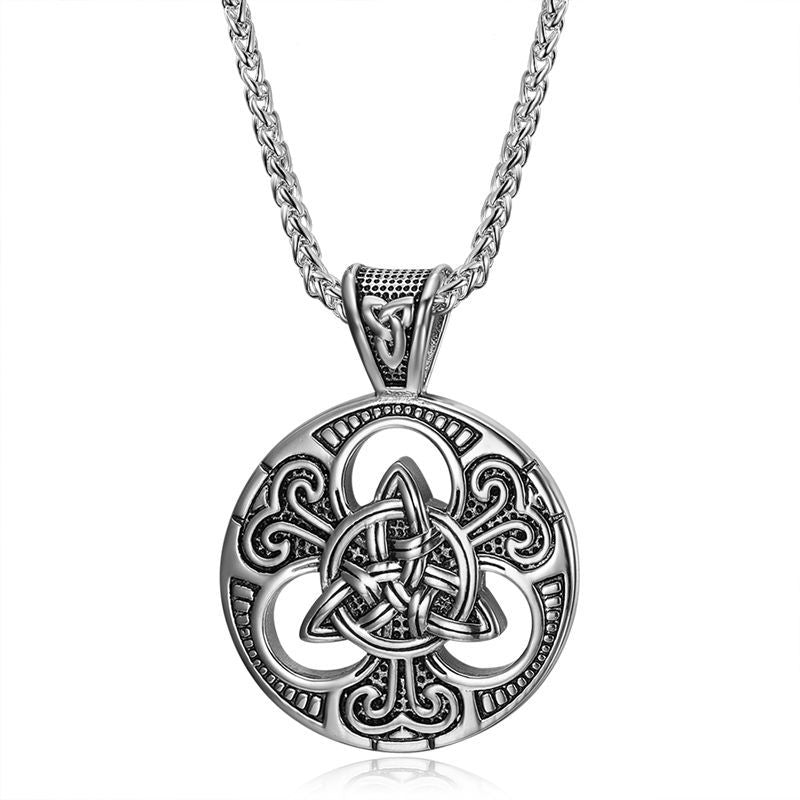 Viking Celtic Knot Stainless Steel Necklace By Planderful Everyday Genie For Men Gift