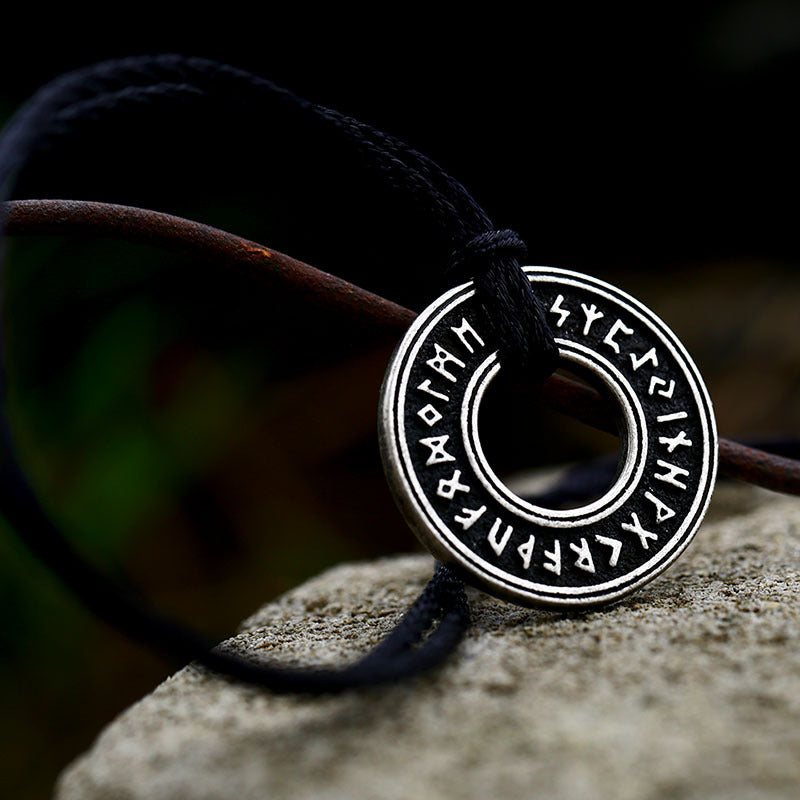 Viking Rune-Inspired Stainless Steel Pendant for Men - Wholesale Titanium Steel Jewelry