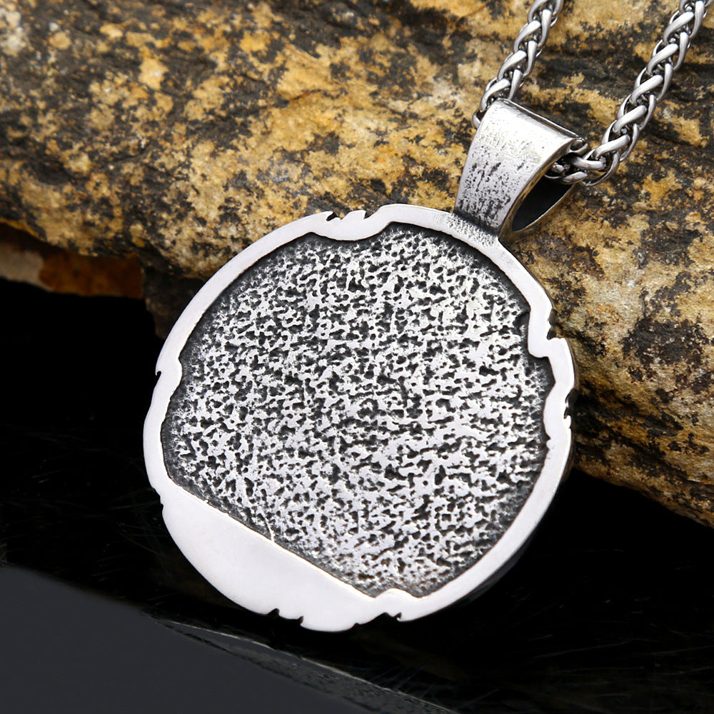 Personalized Punk Retro Men's Titanium Steel Pendant Necklace
