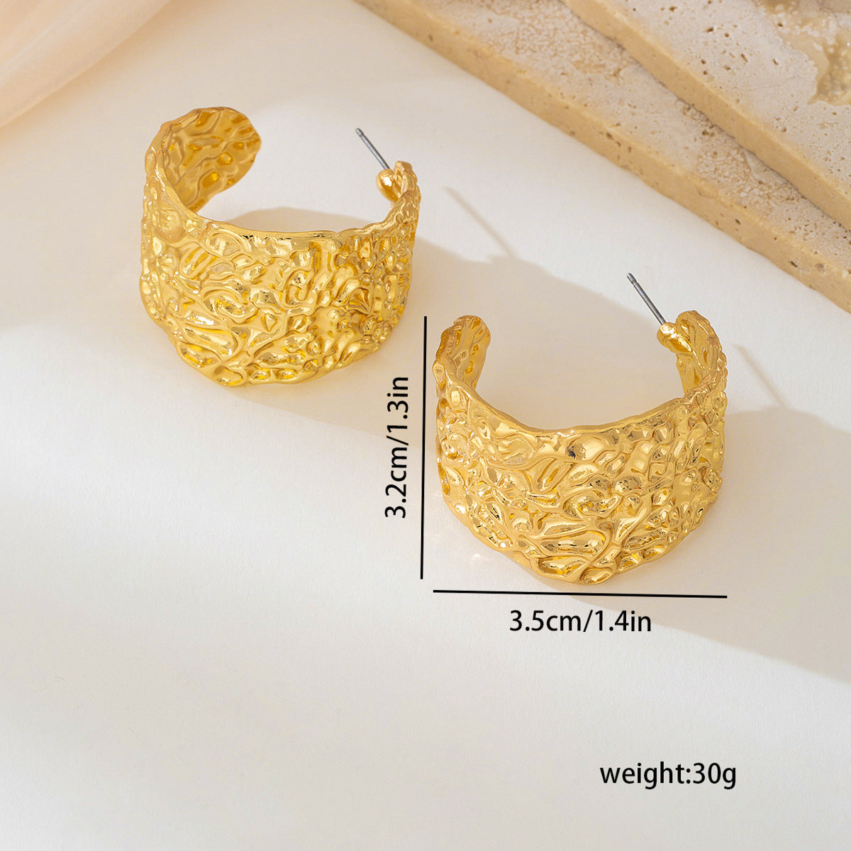 Planderful Vienna Verve Earrings – Exaggerated Heavy Metal Design