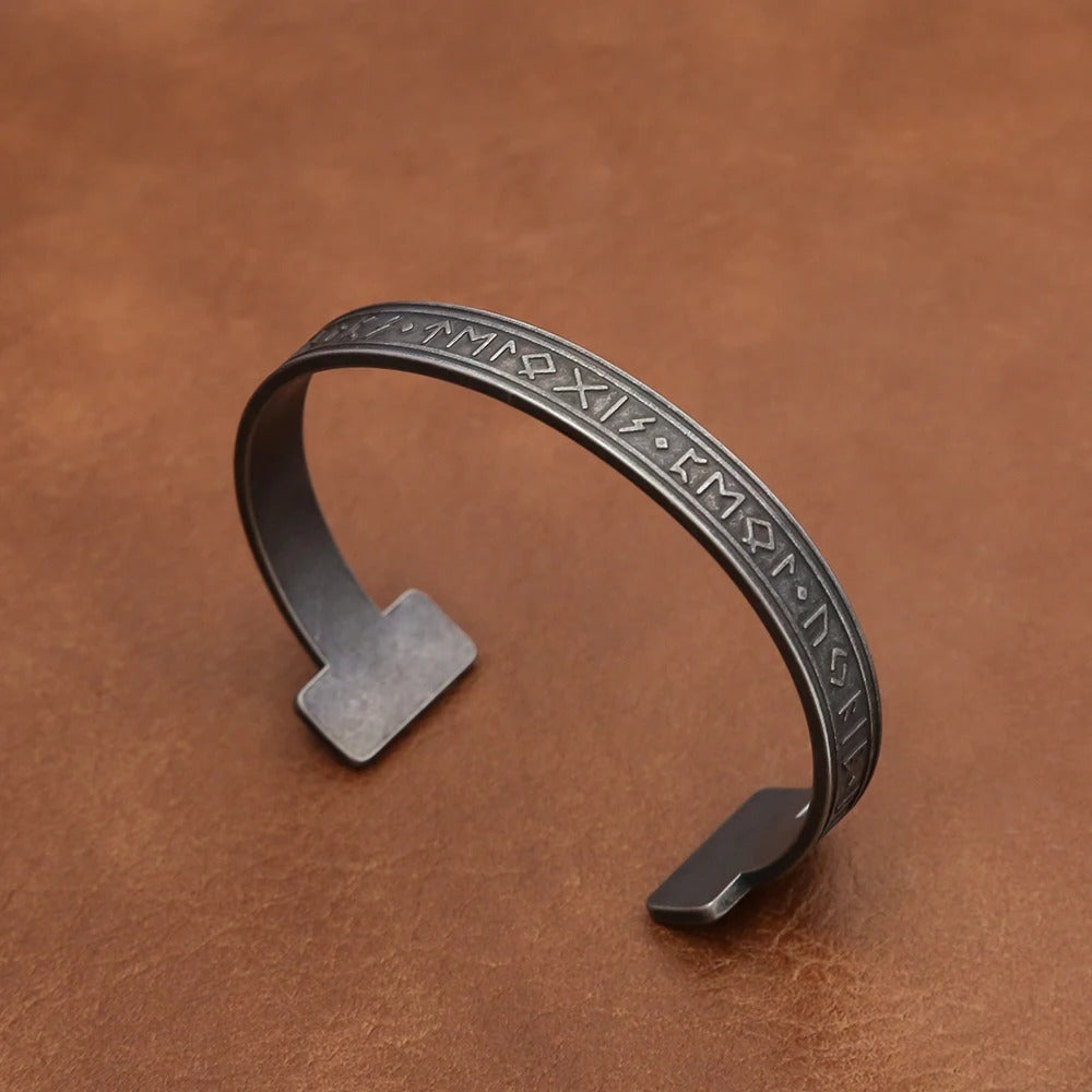 Viking Rune Stainless Steel Men's Bracelet