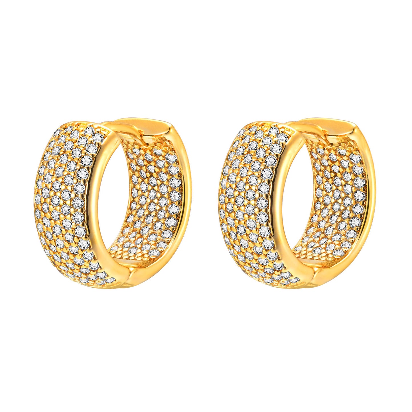 Earrings Gypsy Zircon C Gold Women's Fashion Accessories