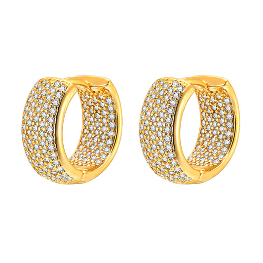 Earrings Gypsy Zircon C Gold Women's Fashion Accessories