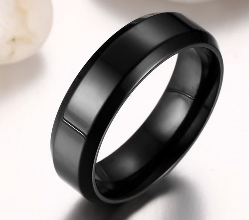 Simple Personalized Ring Stainless Steel Fashion Jewelry