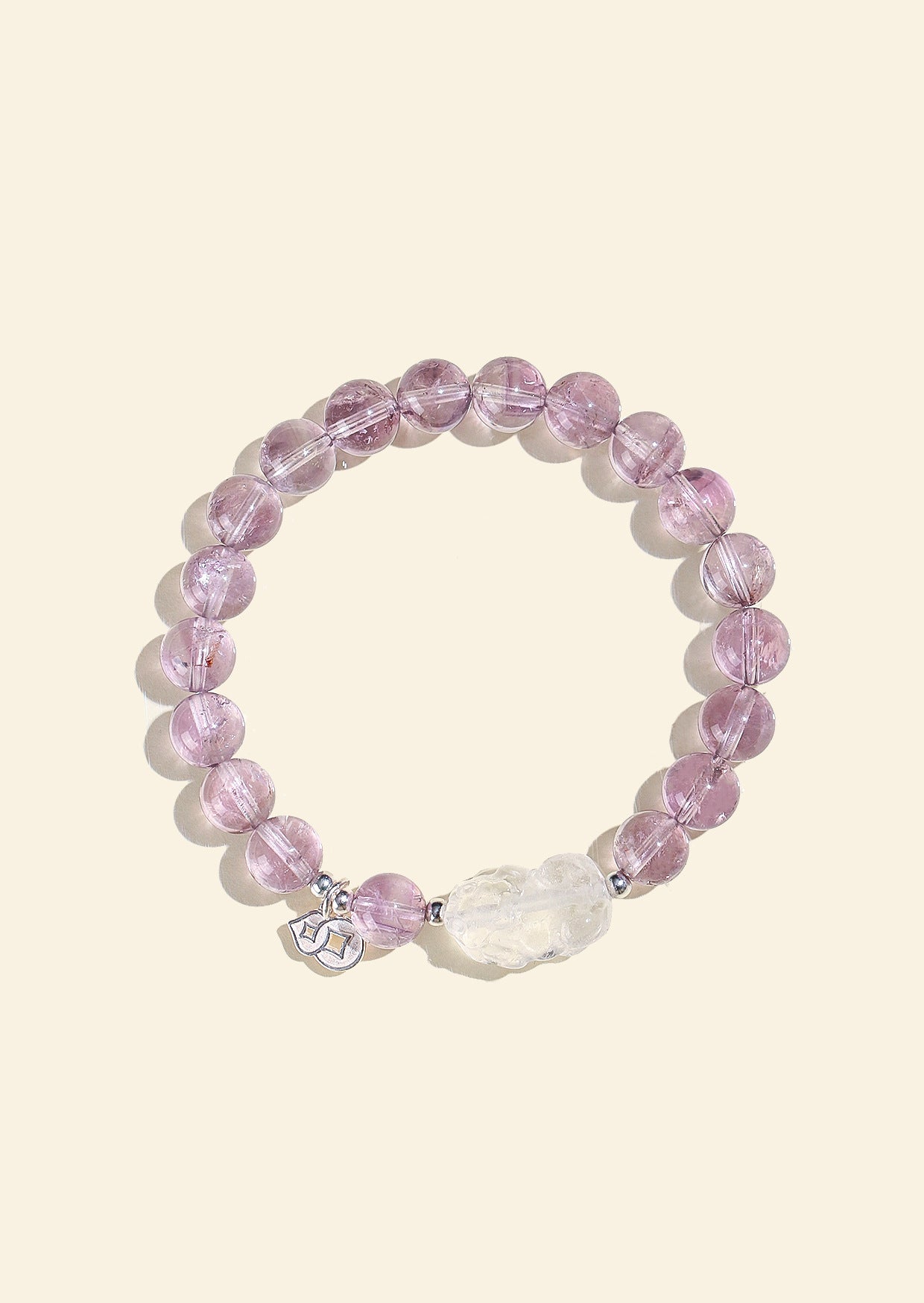 Planderful Fortune's Favor Bracelet – Elegant Amethyst and Obsidian Design