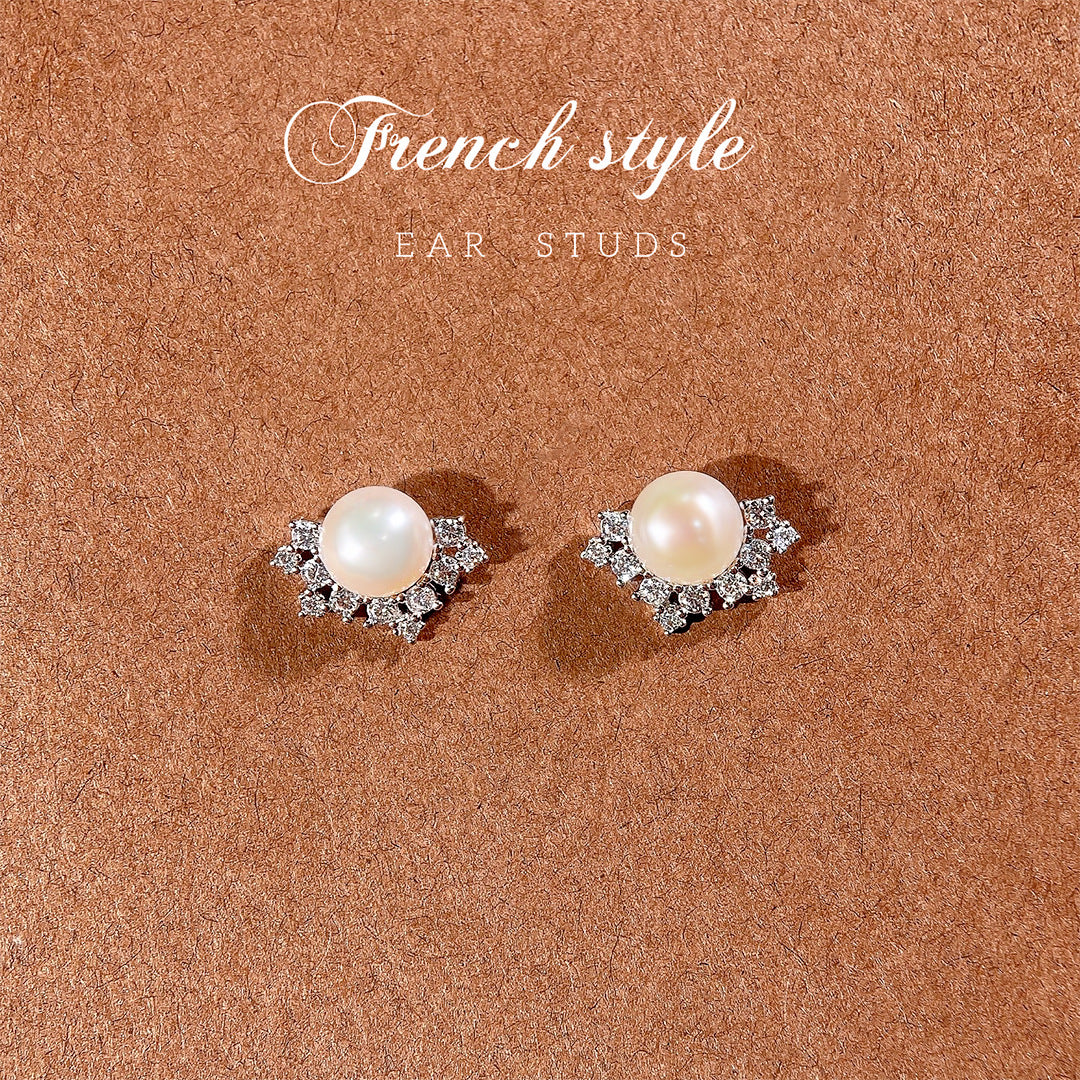 Minimalist Pearl 925 Sterling Silver Earrings