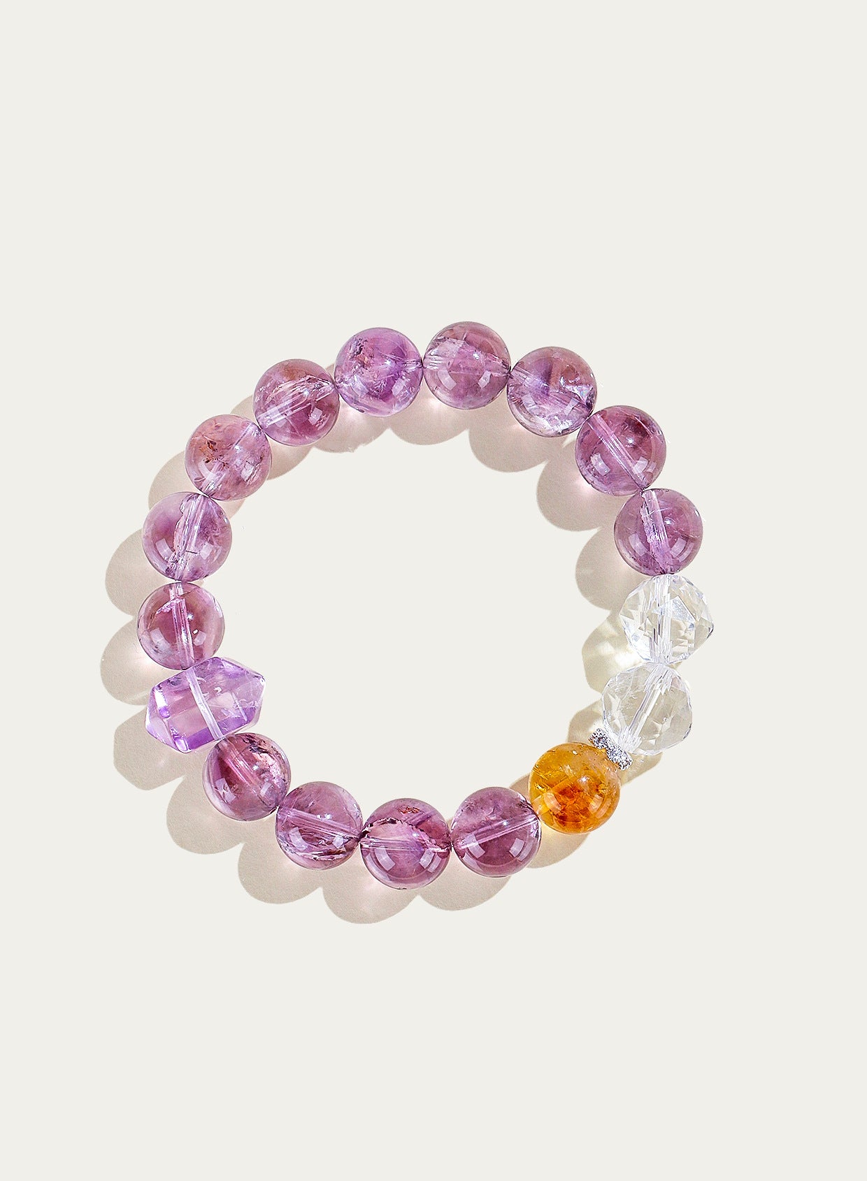 Planderful Fortune's Favor Bracelet – Stunning Purple Amethyst and Crystal Design