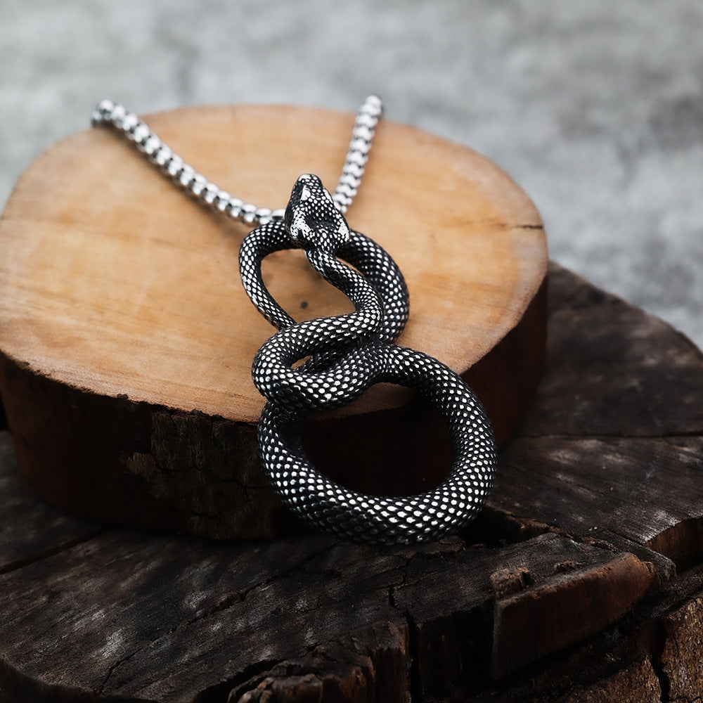 AliExpress Hot Sale Personalized Snake Men's Pendant Jewelry