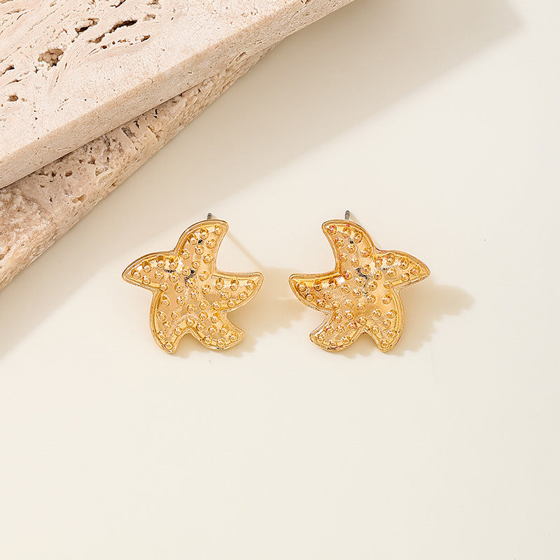 Planderful Vienna Verve Earrings – Cute Color Irregular Starfish Design