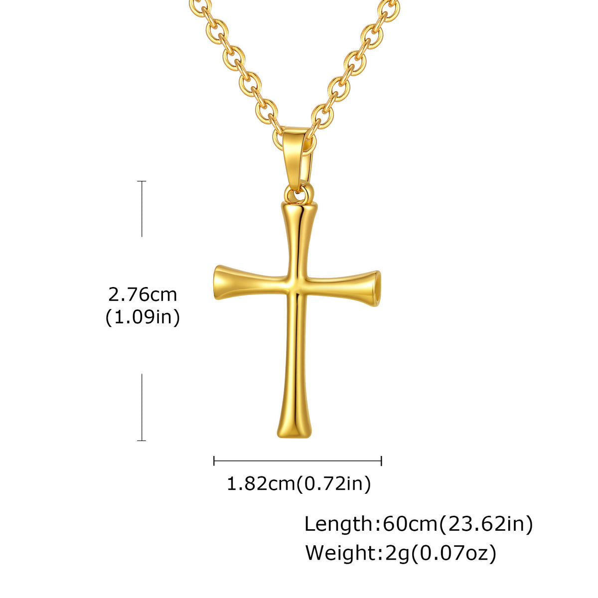 Cross Braided Stainless Steel Necklace