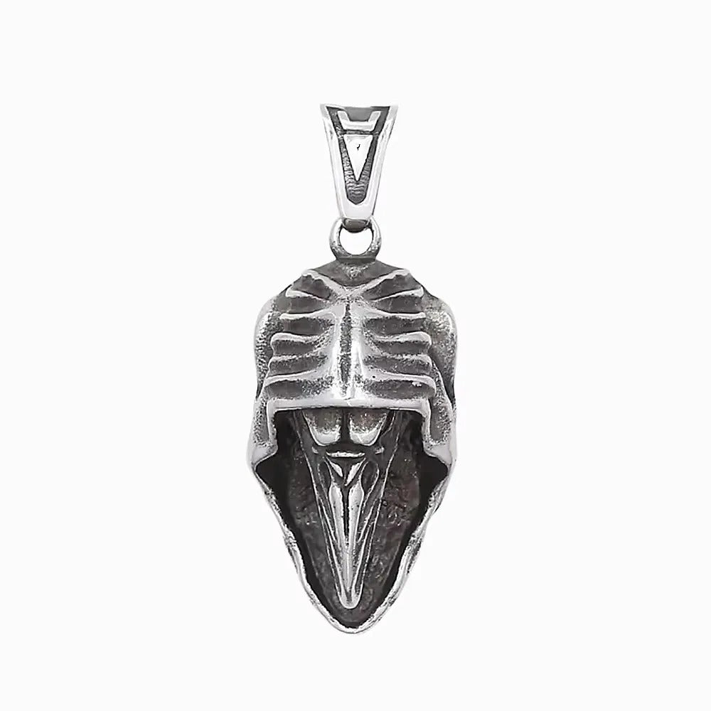 Vintage Skull Viking Stainless Steel Men's Pendant Necklace