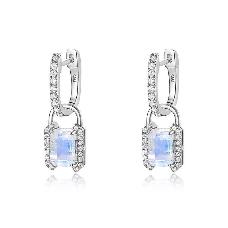Planderful Everyday Genie Earrings – Elegant Blue Moonlight Sterling Silver Design