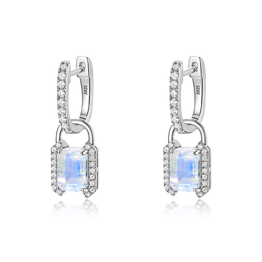 Planderful Everyday Genie Earrings – Elegant Blue Moonlight Sterling Silver Design
