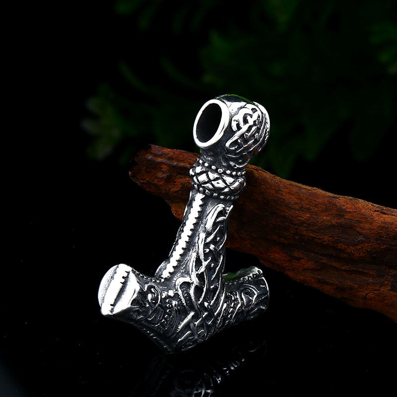 Titanium Steel Nordic Viking Pendant for Men - European and American Retro Fashion Accessory