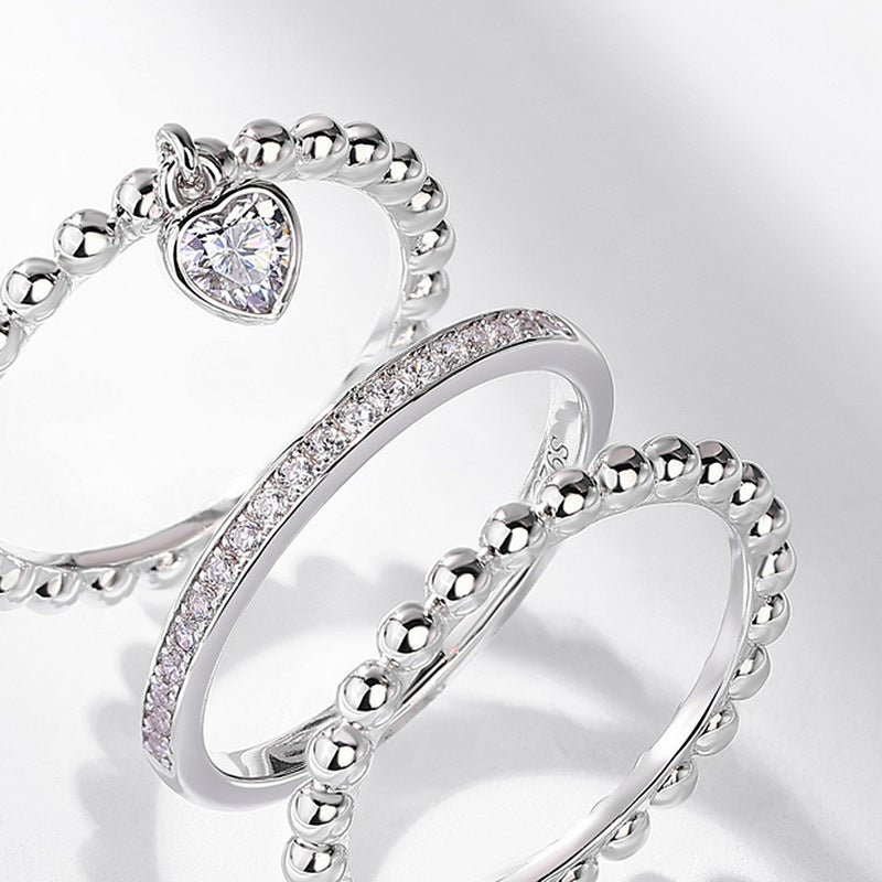 Planderful Stackable Moissanite Sterling Silver Ring – 4 × 4 mm, 0.2 ct