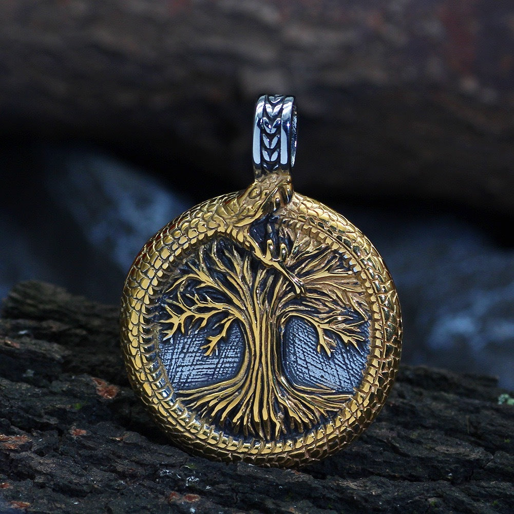 1. Planderful Tree Of Life Necklace Stainless Steel Personalized Long Chain Gift For Women