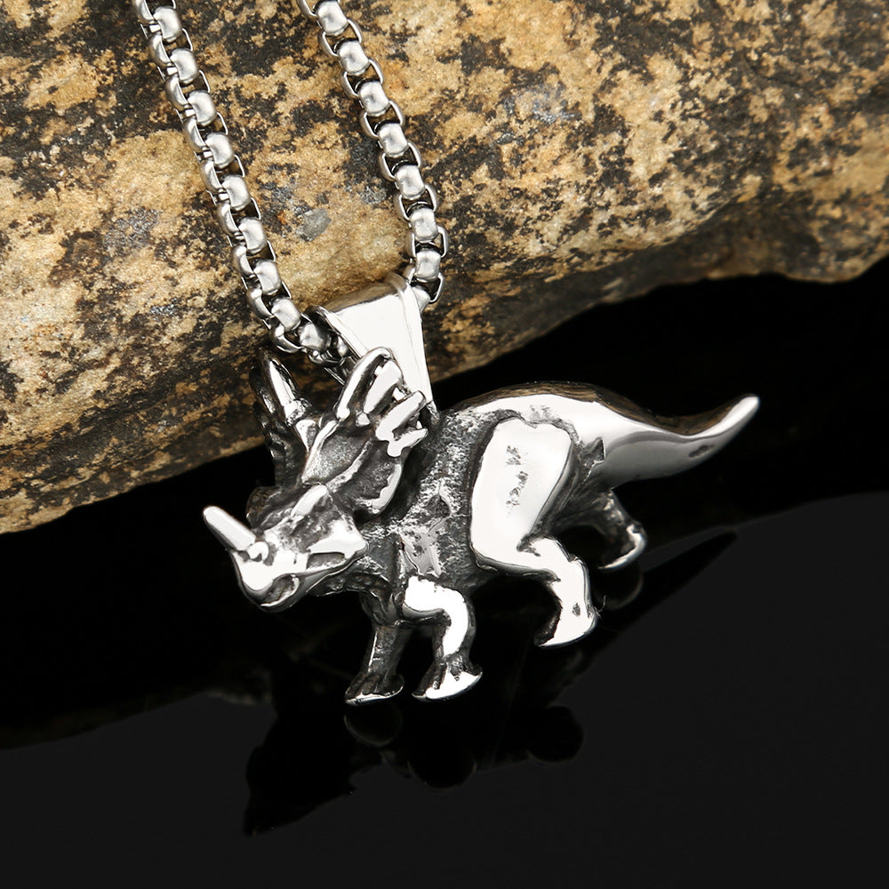 AliExpress Explosive Jewelry Stainless Steel Rhino Pendant