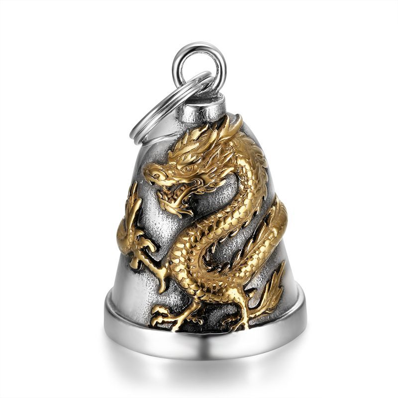 Vintage Dragon Stainless Steel Pendant Necklace