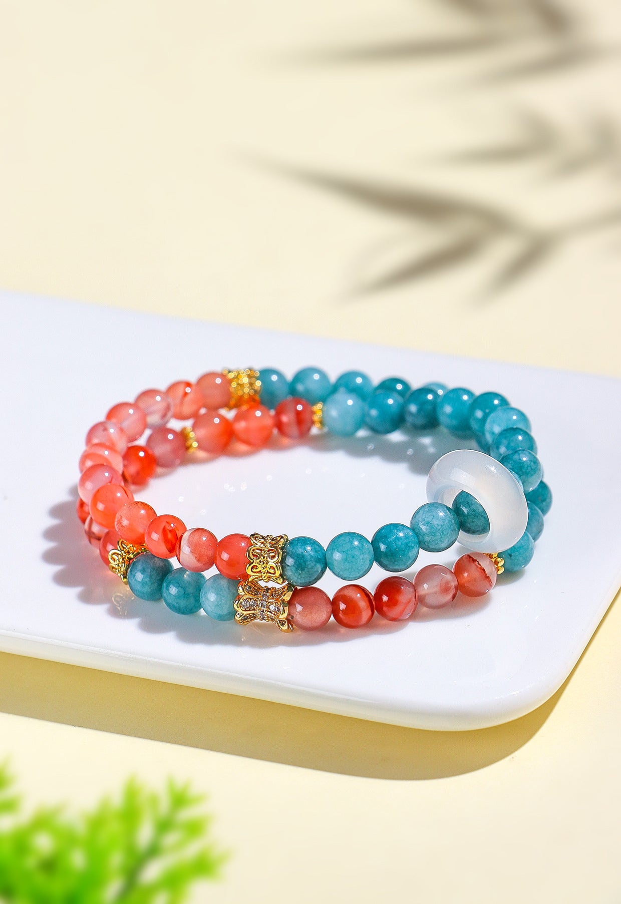Planderful Fortune's Favor Bracelet – Fresh and Sweet Chalcedony Agate Design