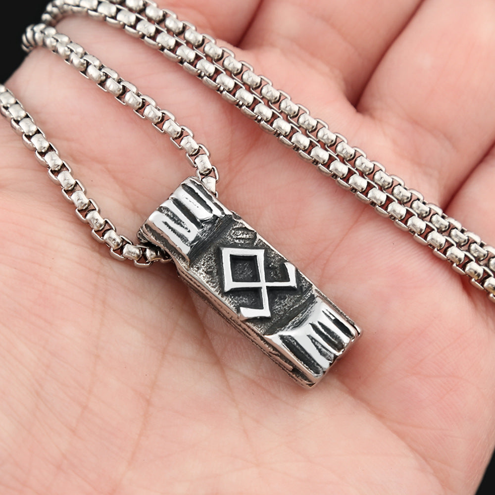 European And American New Stainless Steel Viking Rune Pendant