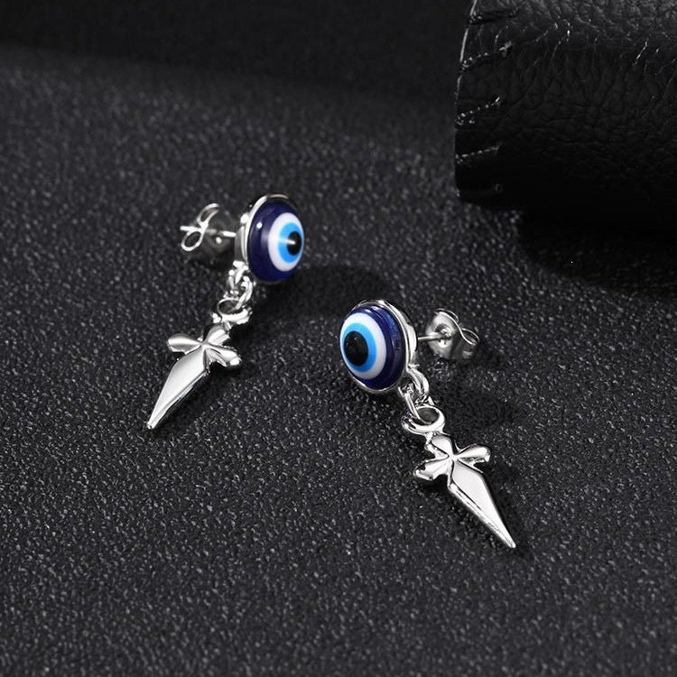Stainless Steel Cross Vintage Earrings