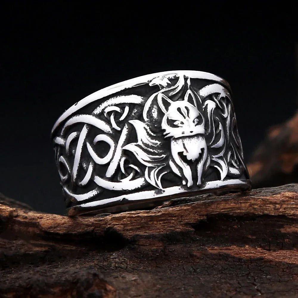 Vintage Viking Stainless Steel Men's Ring