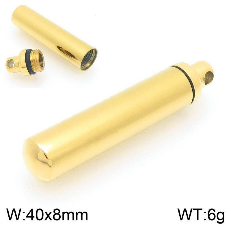 Planderful Perfume Bottle Pendant Openable Unisex Necklace