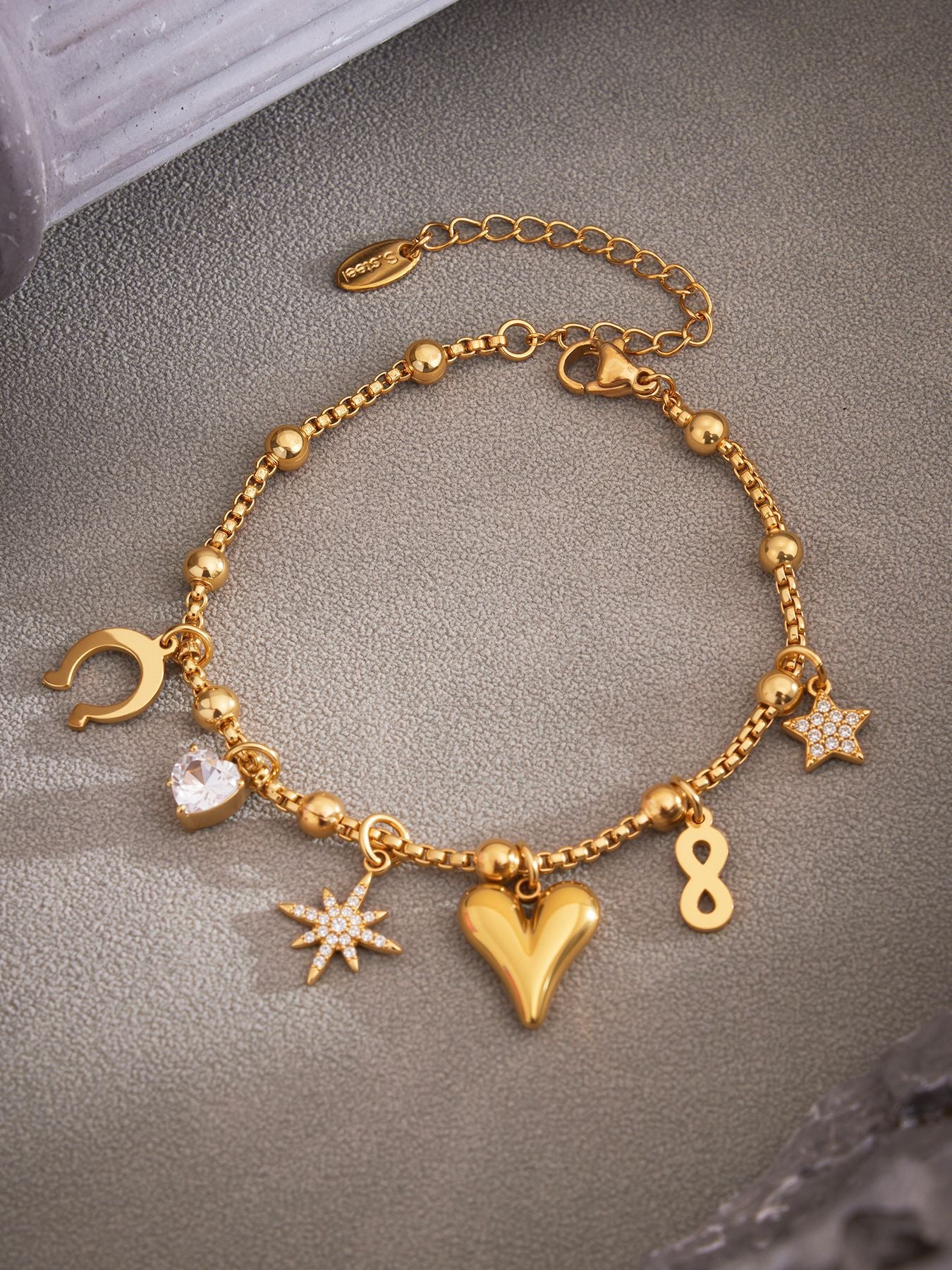 Planderful Medieval Zircon Bracelet For Women Gold Plated