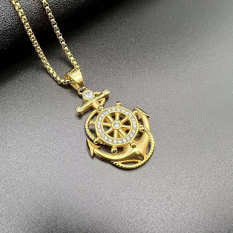 Titanium Steel Necklace – Statement Hip Hop Pendant