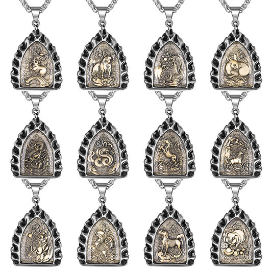 Steel Necklace – Elegant Zodiac Necklace For Everyday Wear Gift Ready Packaging By Planderful