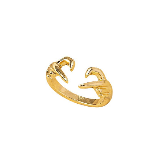 Vienna Verve: Chic Love Gesture Ring and Elegant Fashion Earrings Collection