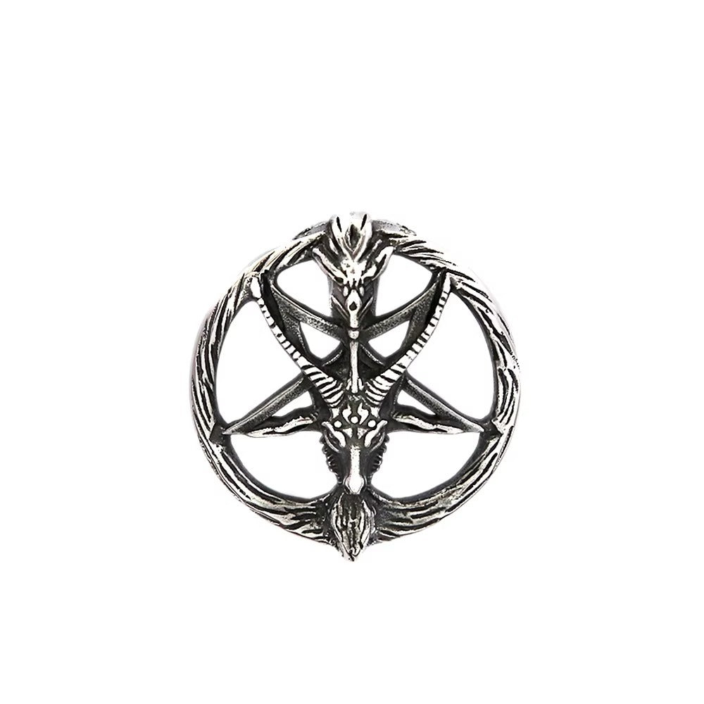 Punk Retro Stainless Steel Men's Ring