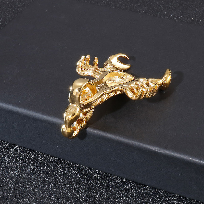 Retro Scorpion Pendant Necklace for Men - Titanium Steel Jewelry Piece