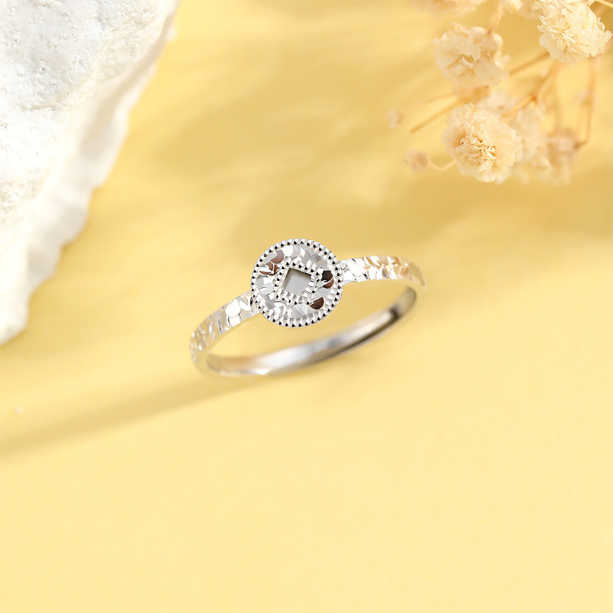 Planderful S925 Coin Ring Adjustable For Women
